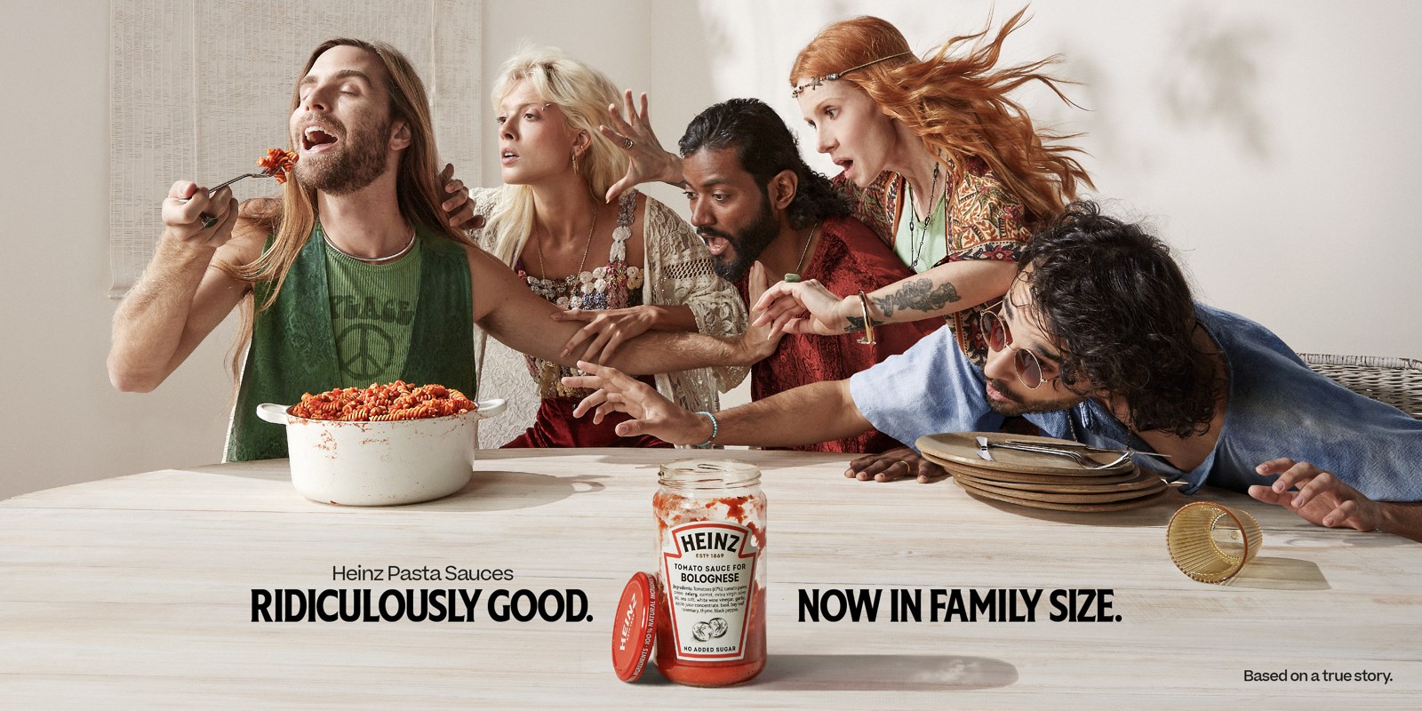 Campanha Heinz Pasta Sauces: Ridiculously good. Now in family size.